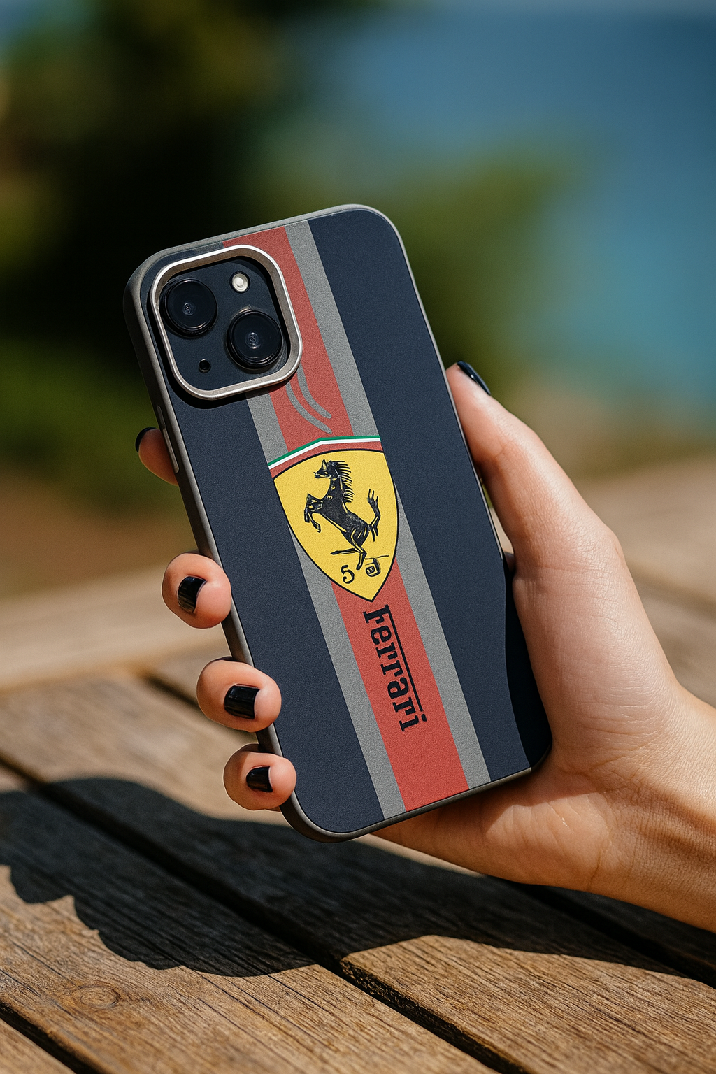 Ferrari Racing Stripes iPhone Case Trendy zone