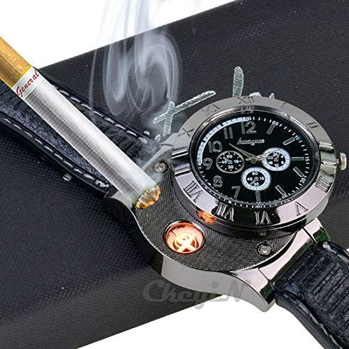 New Military USB Lighter Watch Men's TrendyZone